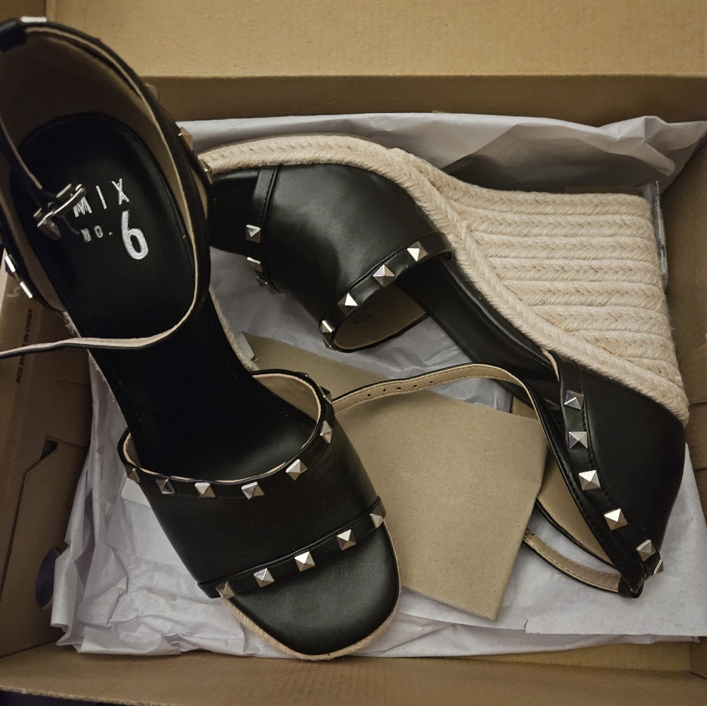 Mix No. 6 Studded wedges punk